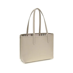 Burberry Beige Calf Leather Bos Taurus Shoulder Bag
