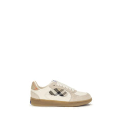 Sneakers in pelle di vitello Bos Taurus beige Burberry