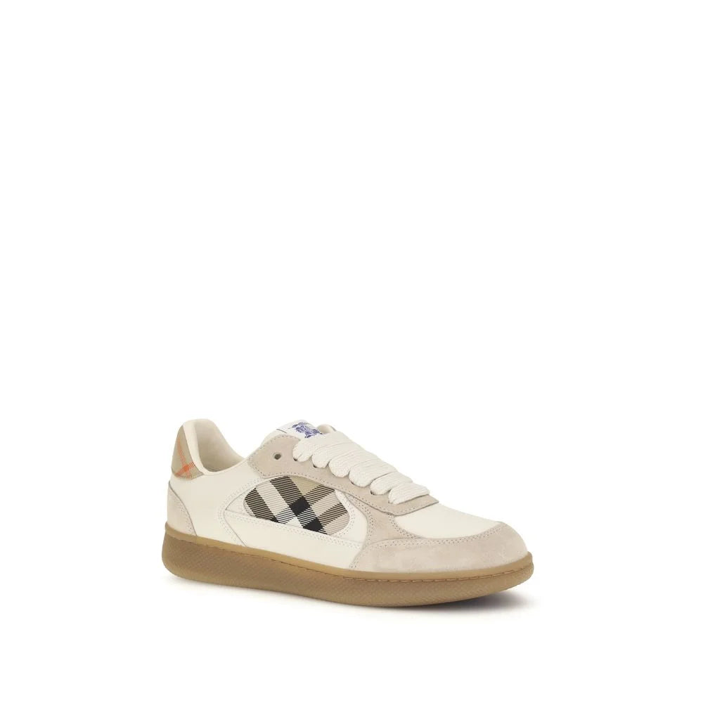 Sneakers in pelle di vitello Bos Taurus beige Burberry