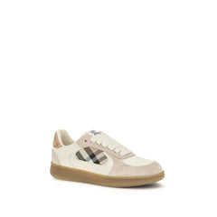 Sneakers in pelle di vitello Bos Taurus beige Burberry
