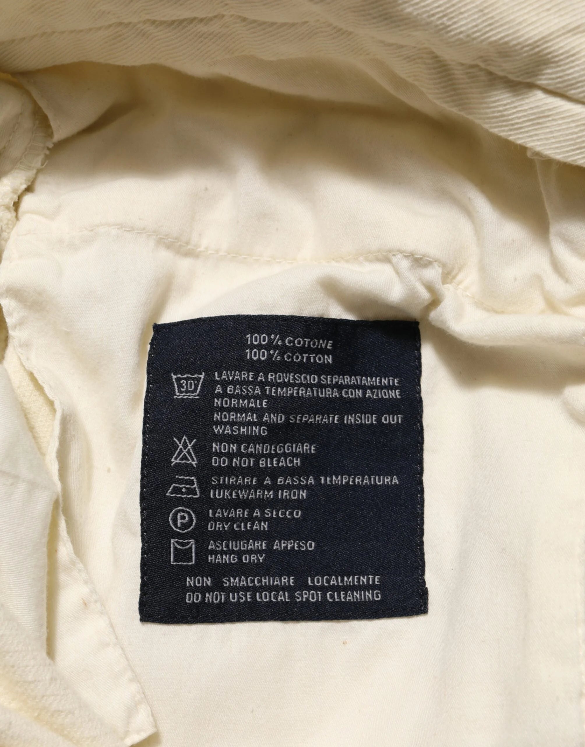 Burberry Beige Corduroy Cotton Straight Men Trouser Pants - IT50 | L - Trousers