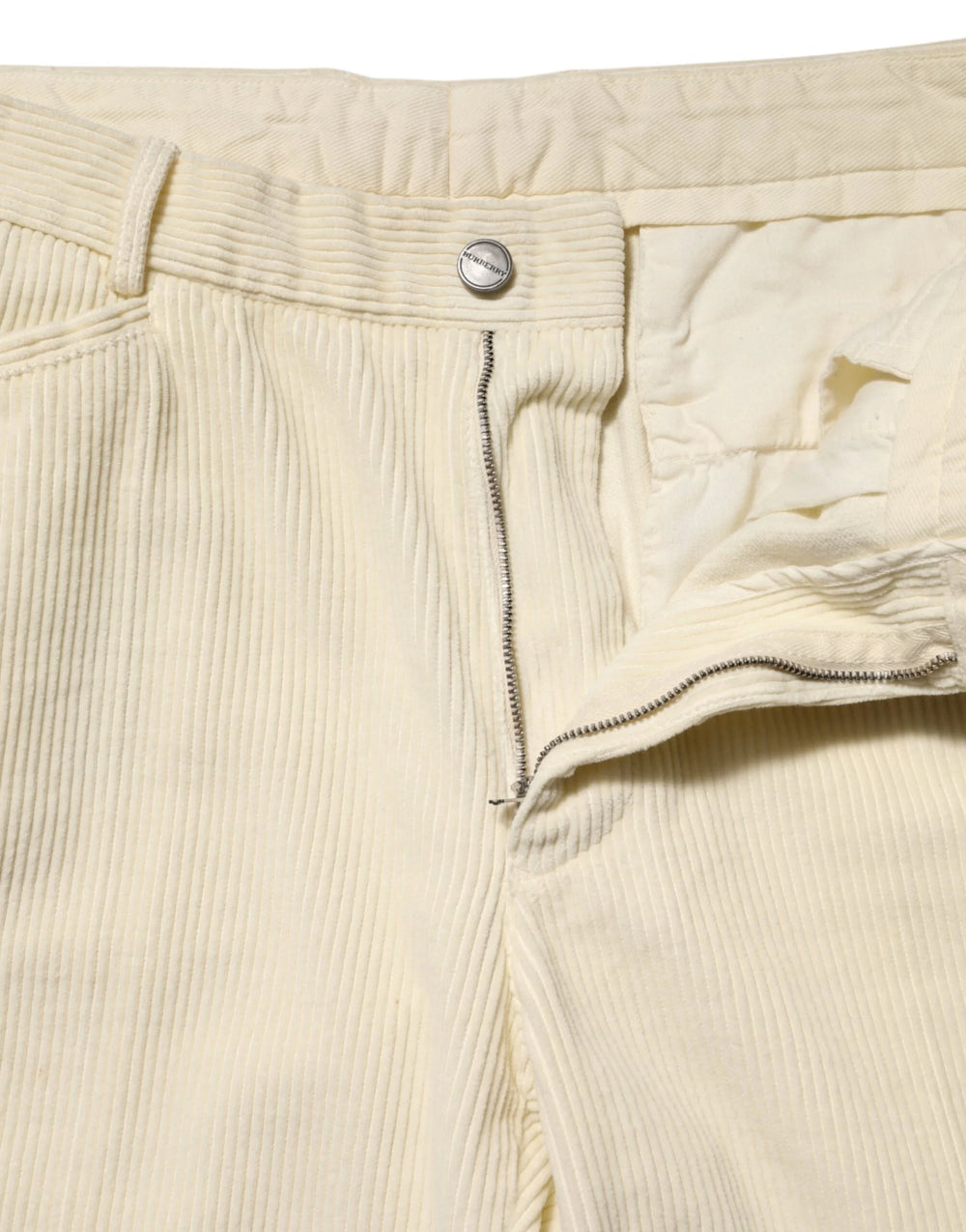 Burberry Beige Corduroy Cotton Straight Men Trouser Pants - IT50 | L - Trousers