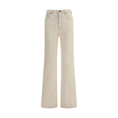Burberry Beige Cotton Bootcut Jeans
