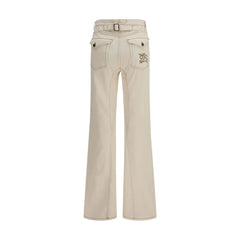 Burberry Beige Cotton Bootcut Jeans