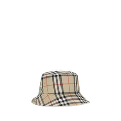 Pălărie bucket din bumbac bej Burberry