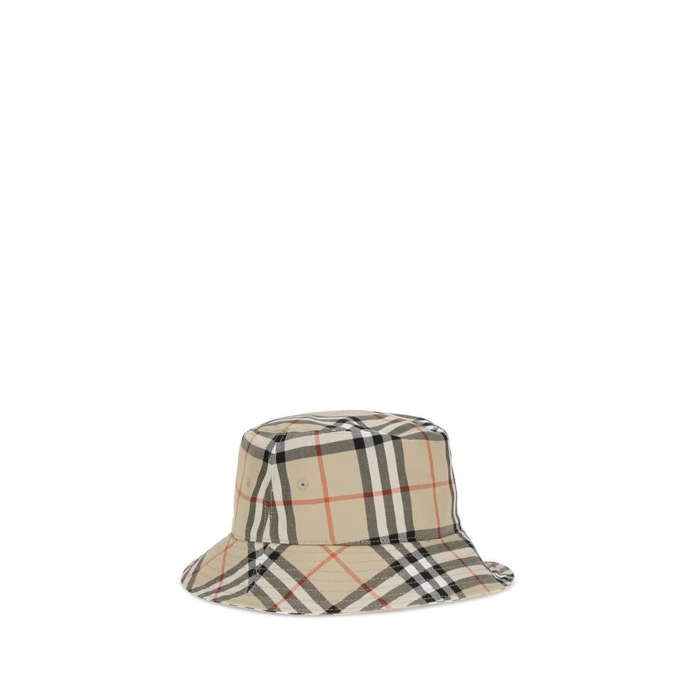 Pălărie bucket din bumbac bej Burberry