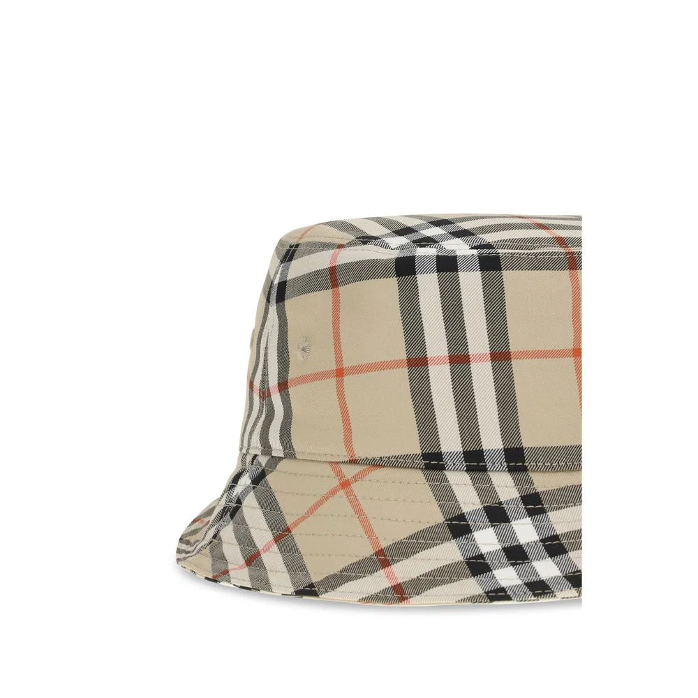 Pălărie bucket din bumbac bej Burberry