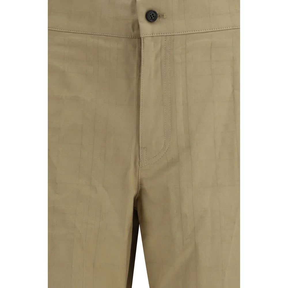Burberry Beige Cotton Casual Pants