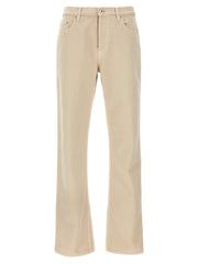 Burberry Beige Cotton Casual Pants