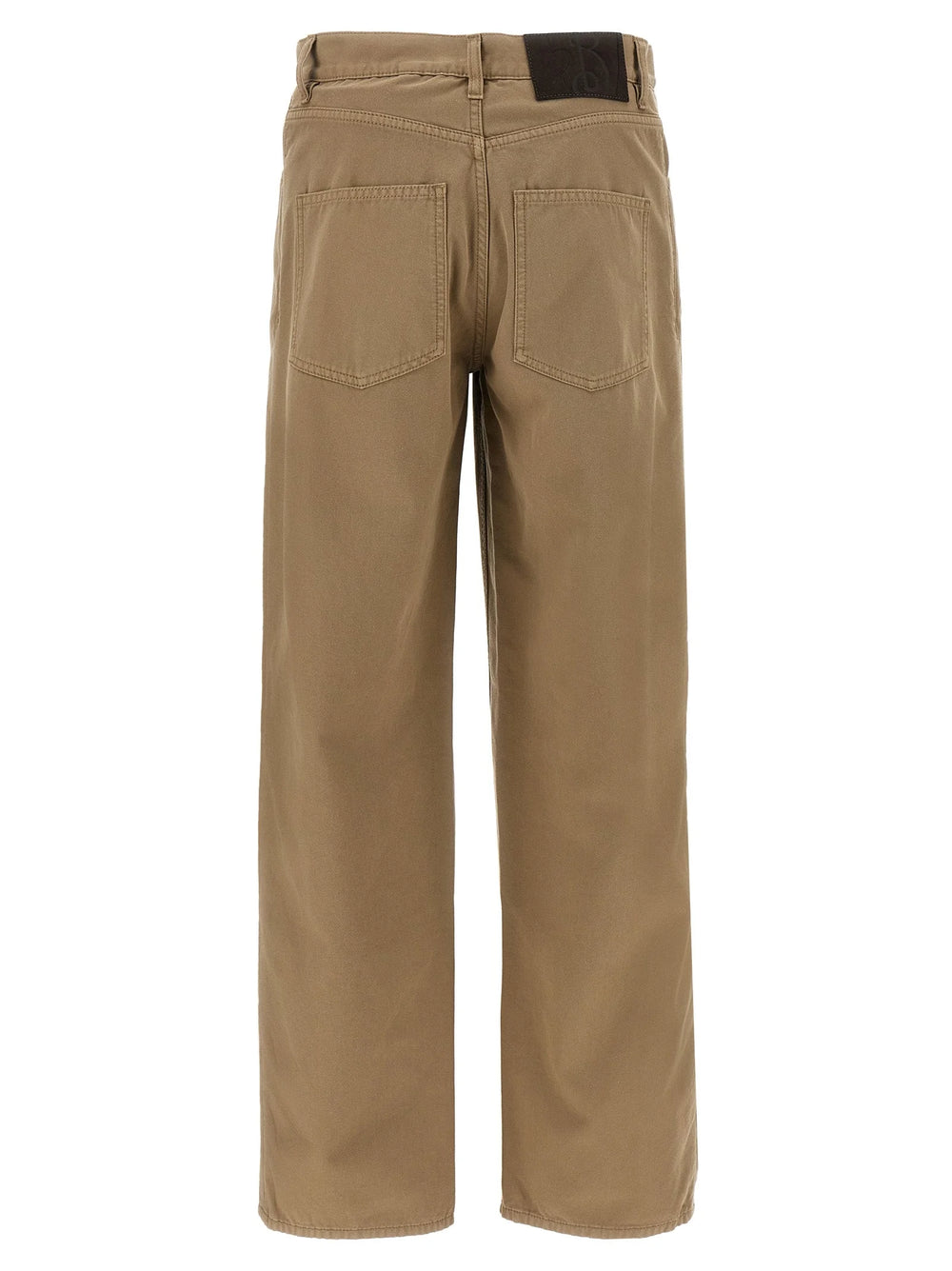 Burberry Beige Cotton Casual Pants