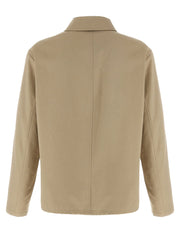 Burberry Beige Cotton Full-Length Jacket - IT50 | L