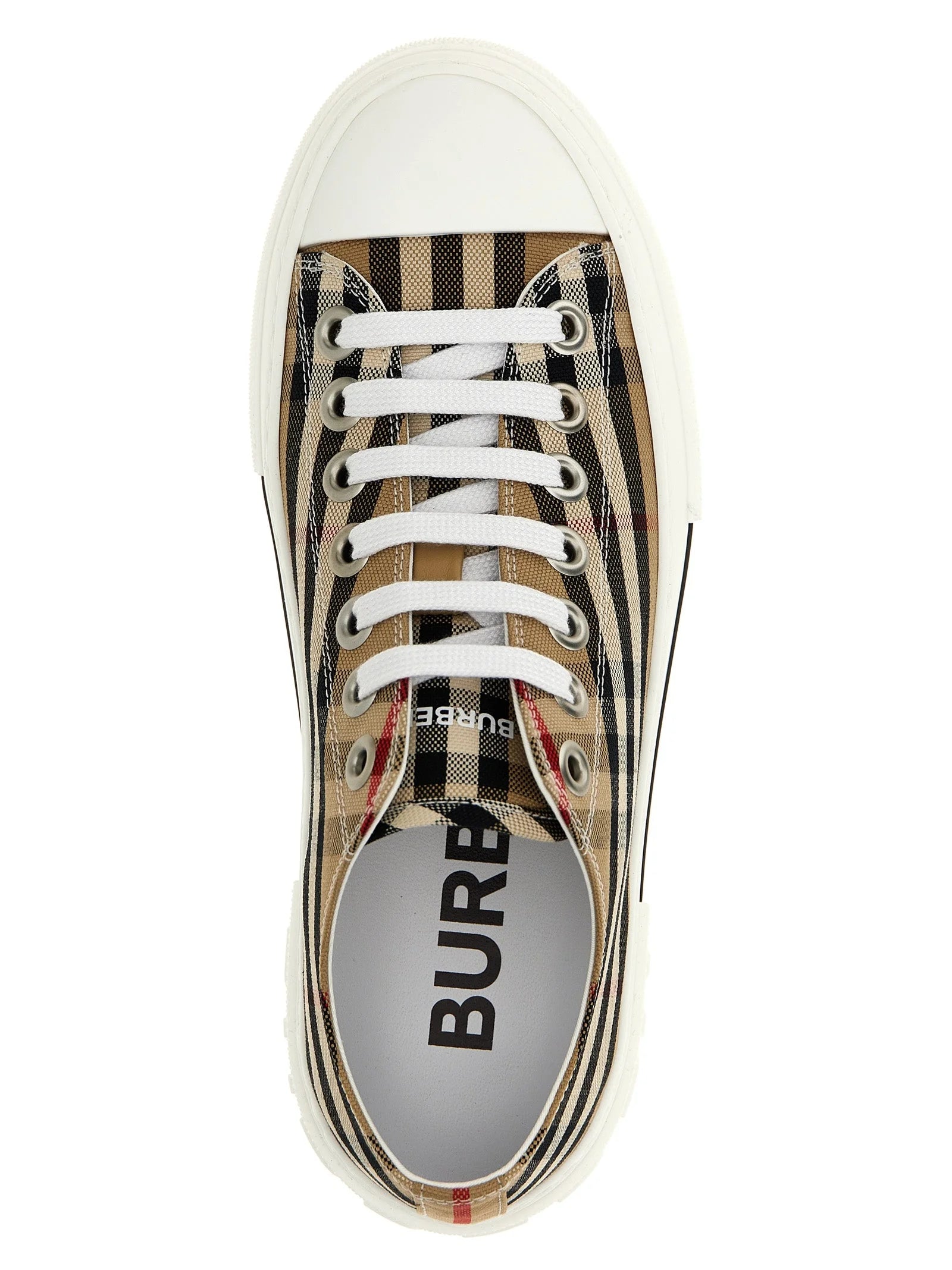 Burberry Béžové bavlněné nízké tenisky - EU40/US10