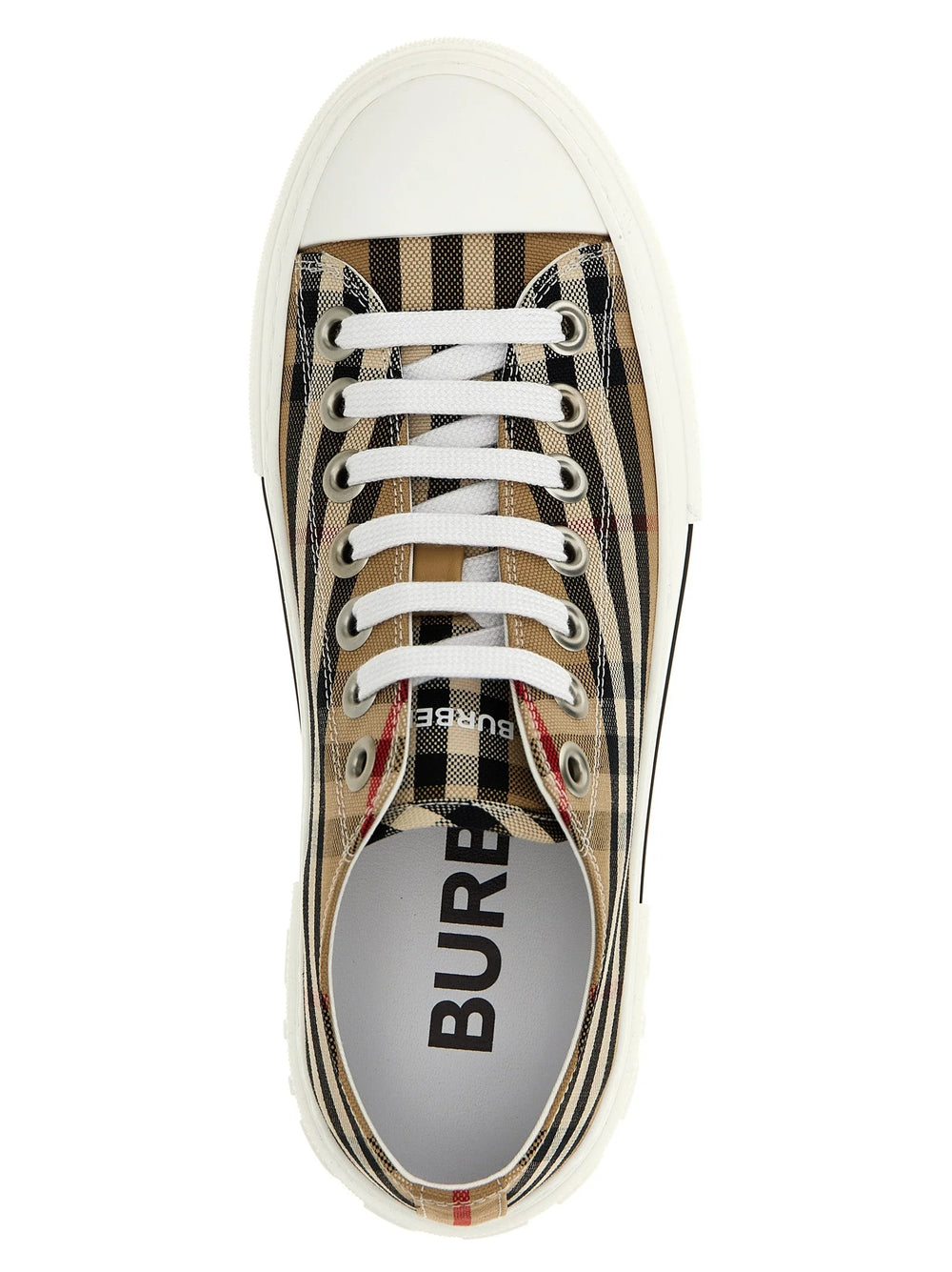 Burberry Béžové bavlněné nízké tenisky - EU40/US10