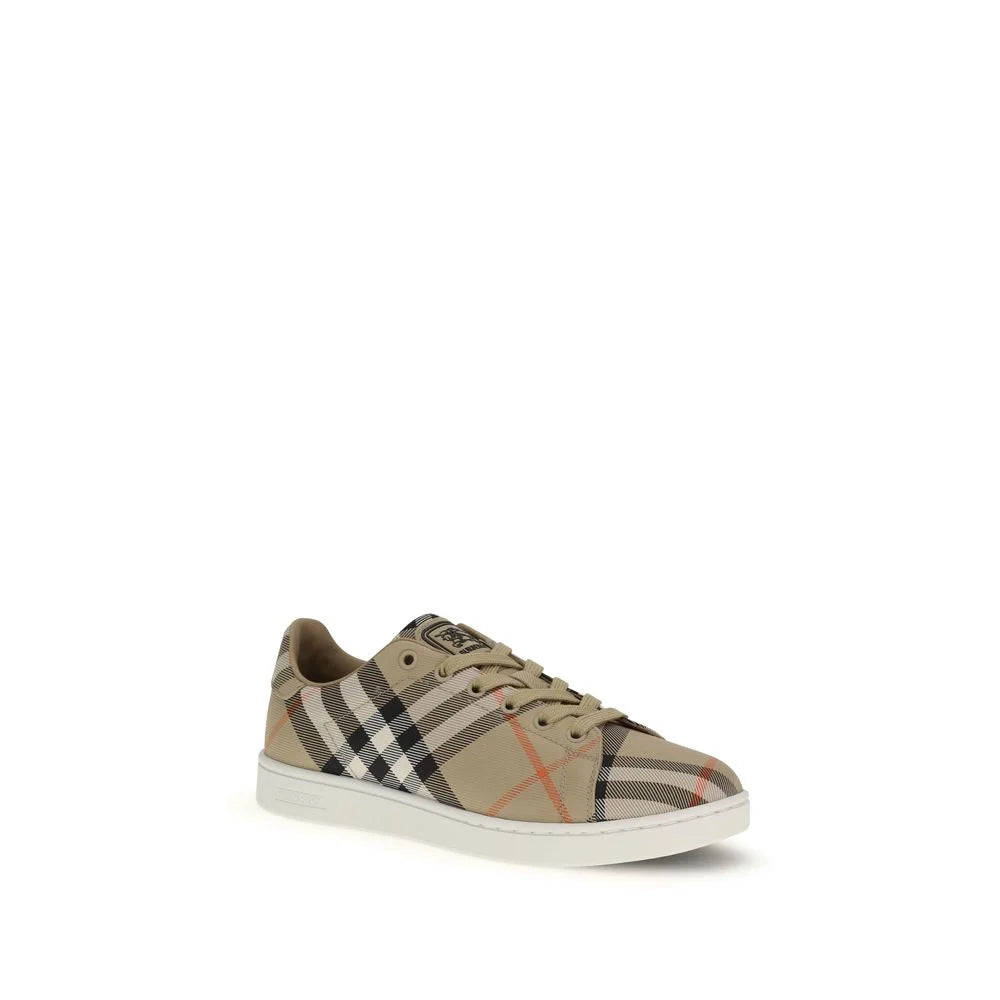 Burberry Beige Cotton Low Top Sneakers - EU41/US11