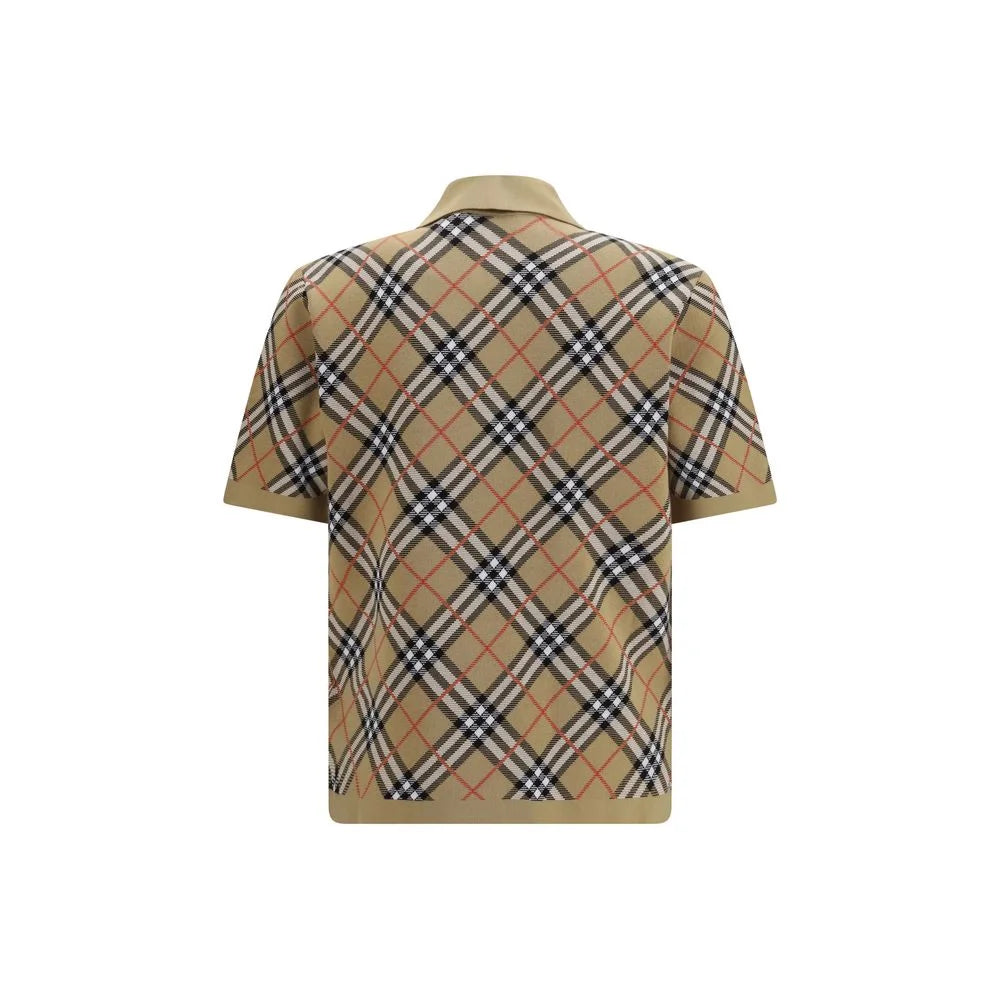 Burberry Beige Cotton Polo Shirt