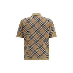 Burberry Beige Cotton Polo Shirt