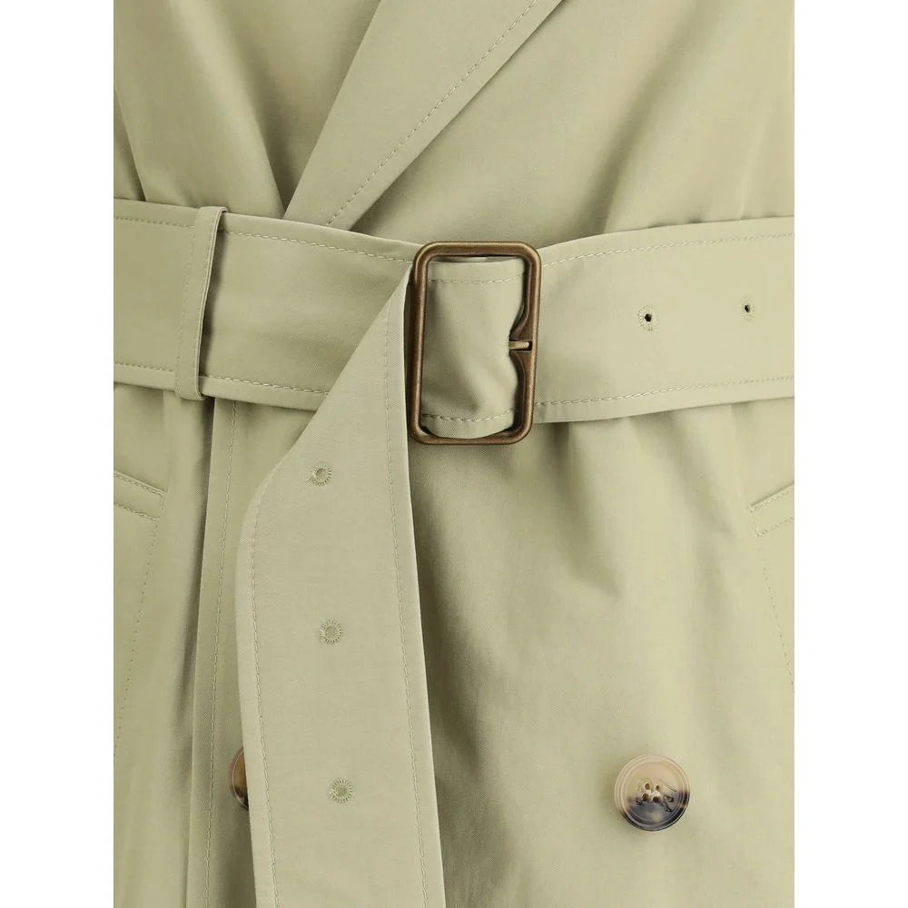 Burberry Beige Cotton Trench Coat - 10