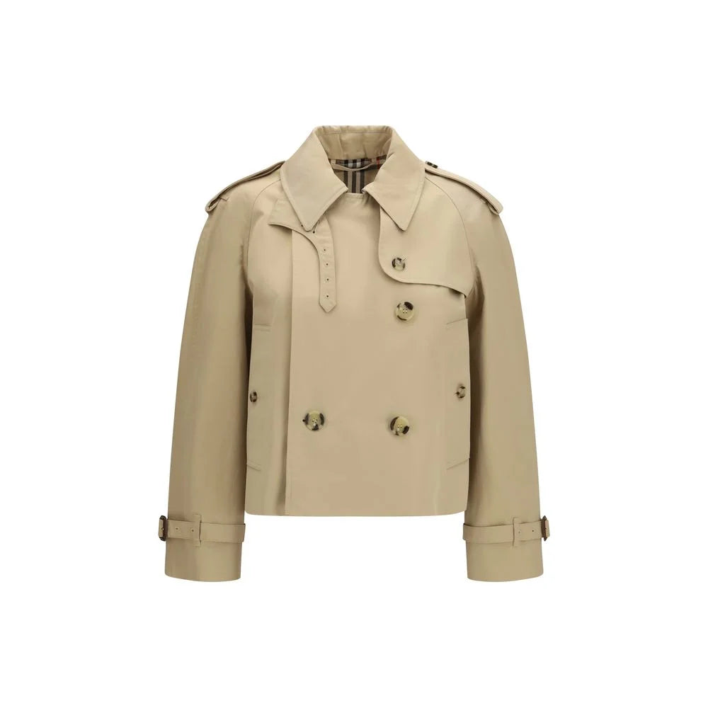 Burberry Beige Cotton Trench Coat - 8