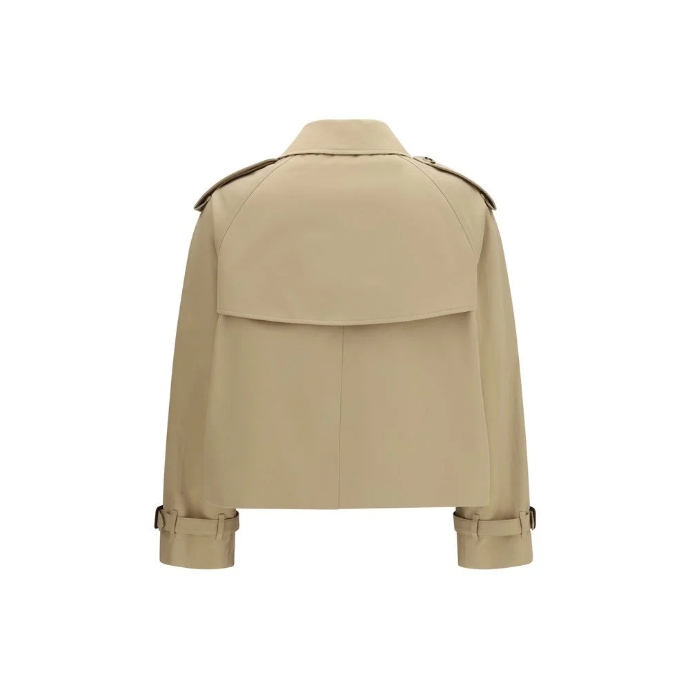 Burberry Beige Cotton Trench Coat - 8