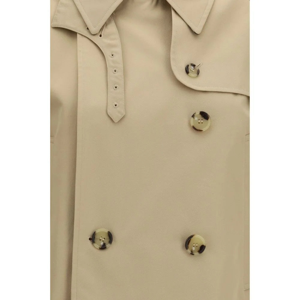 Burberry Beige Cotton Trench Coat - 8