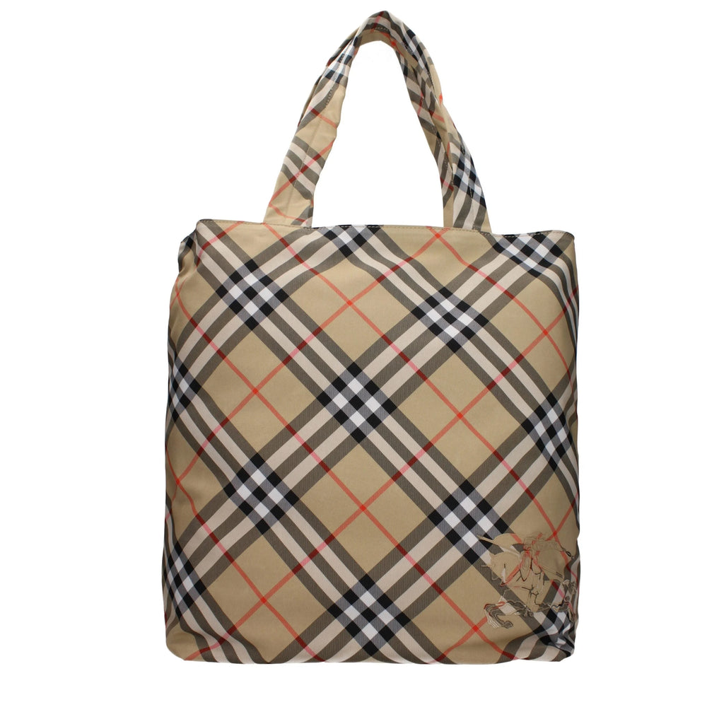 Burberry Beige Fabric Shoulder Bags