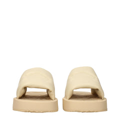 Burberry Beige Leather Slippers