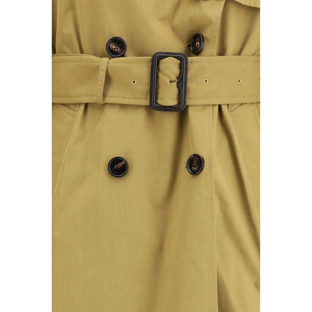 Abrigo trench beige de poliéster Burberry