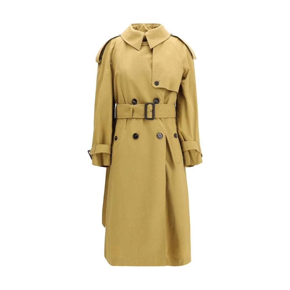 Abrigo trench beige de poliéster Burberry
