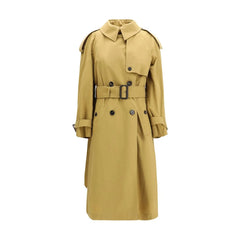 Abrigo trench beige de poliéster Burberry