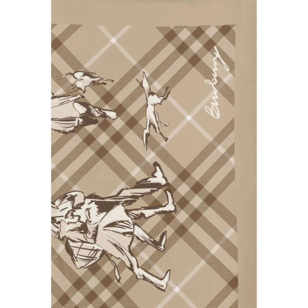 Burberry Beige Silk Scarf