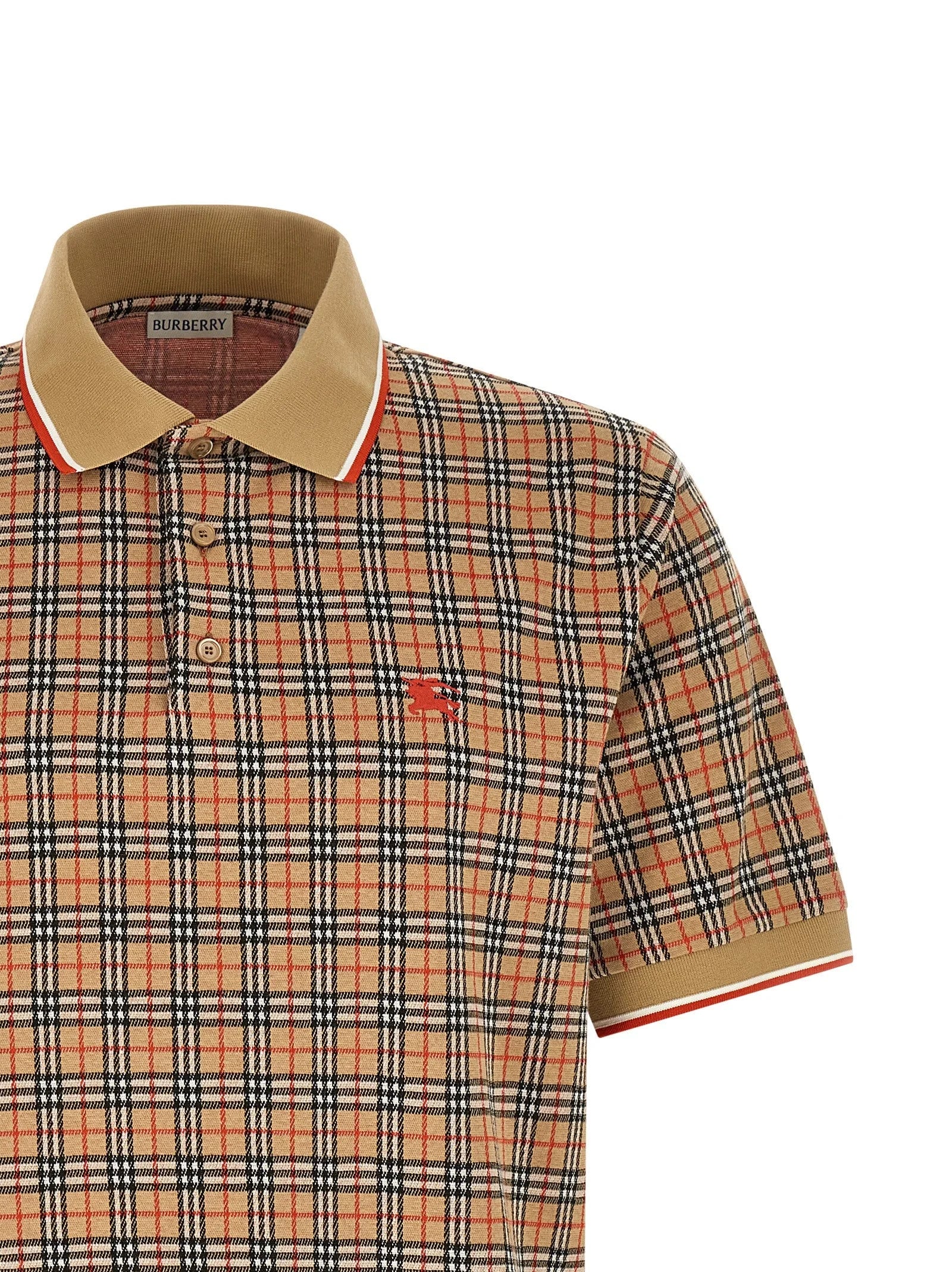 Burberry Beige Viscose Polo Shirt - XL