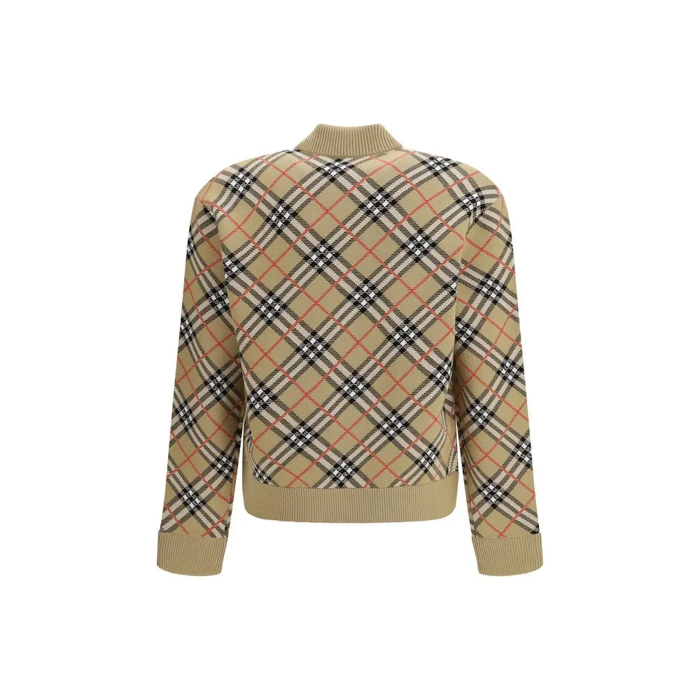 Burberry Bomber Beige en Laine - Vestes Bomber