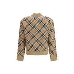 Burberry Bomber Beige en Laine - Vestes Bomber
