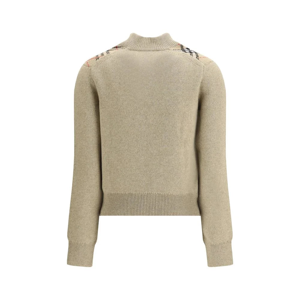 Burberry Beige Wool Cardigan - L