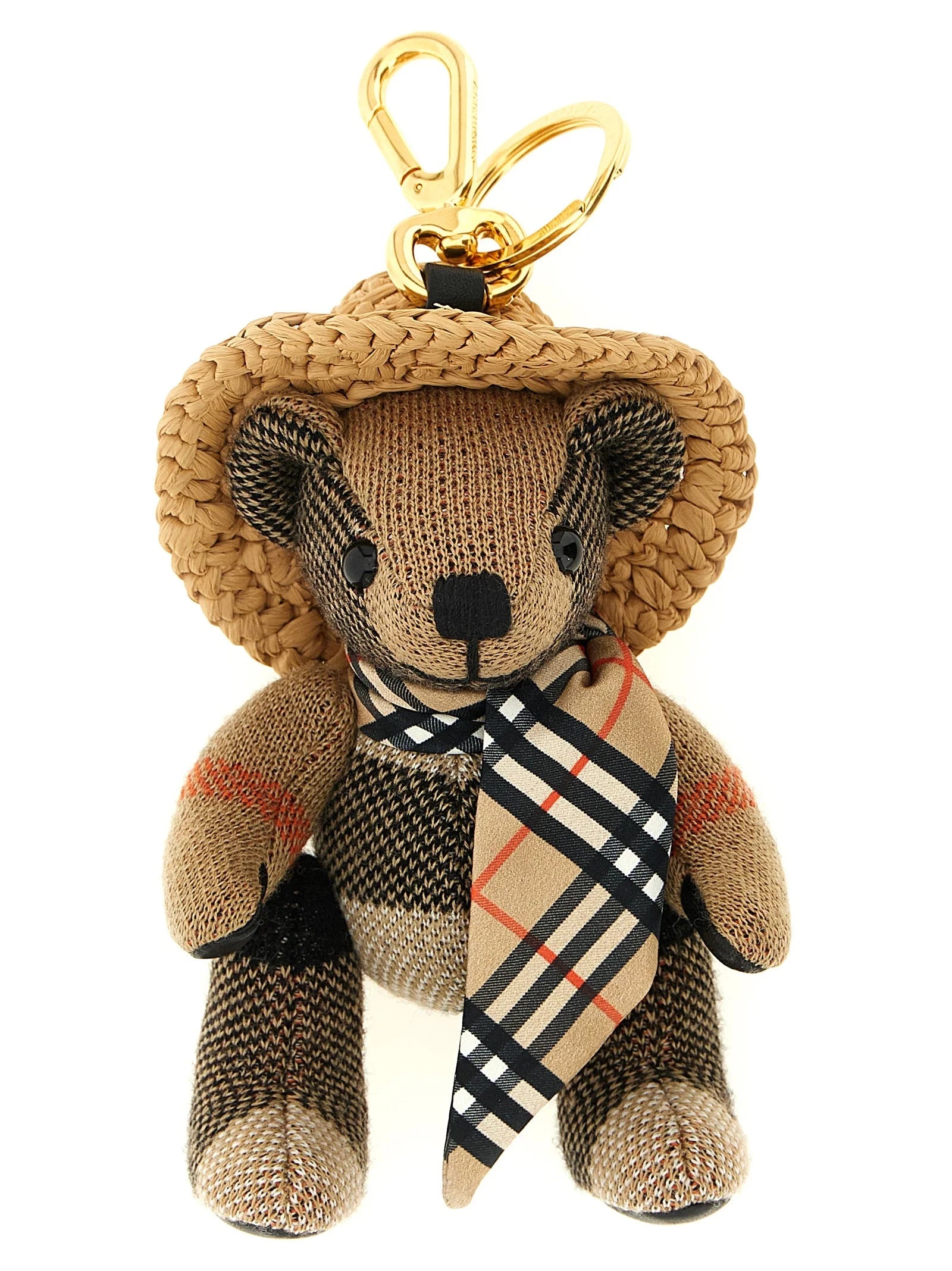 Burberry Beige Wool Keychain