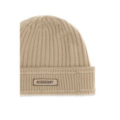 Burberry Beige Wool Oves Aries Beanie - UNI