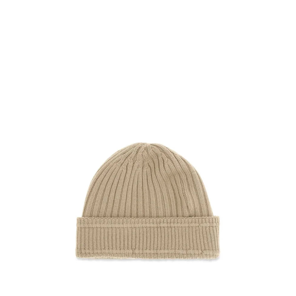 Burberry Beige Wool Oves Aries Beanie - UNI