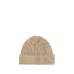 Burberry Beige Wool Oves Aries Beanie - UNI