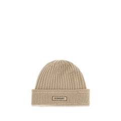 Burberry Beige Wool Oves Aries Beanie - UNI