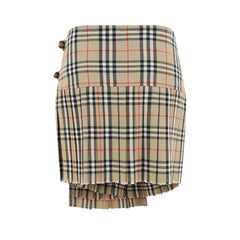 Burberry Beige Wool Oves Aries Mini Skirt