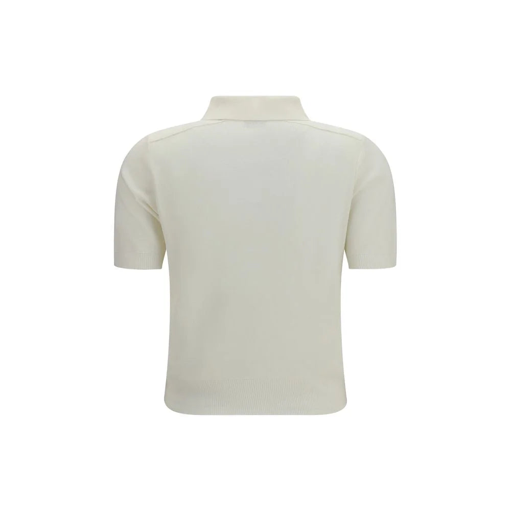 Burberry Beige Wool Oves Aries Polo Shirt