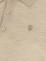 Burberry Beige Wool Polo Shirt - M