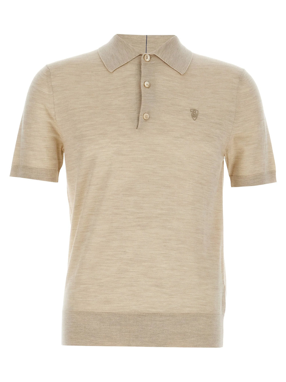 Burberry Beige Wool Polo Shirt - M