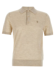 Burberry Beige Wool Polo Shirt - M