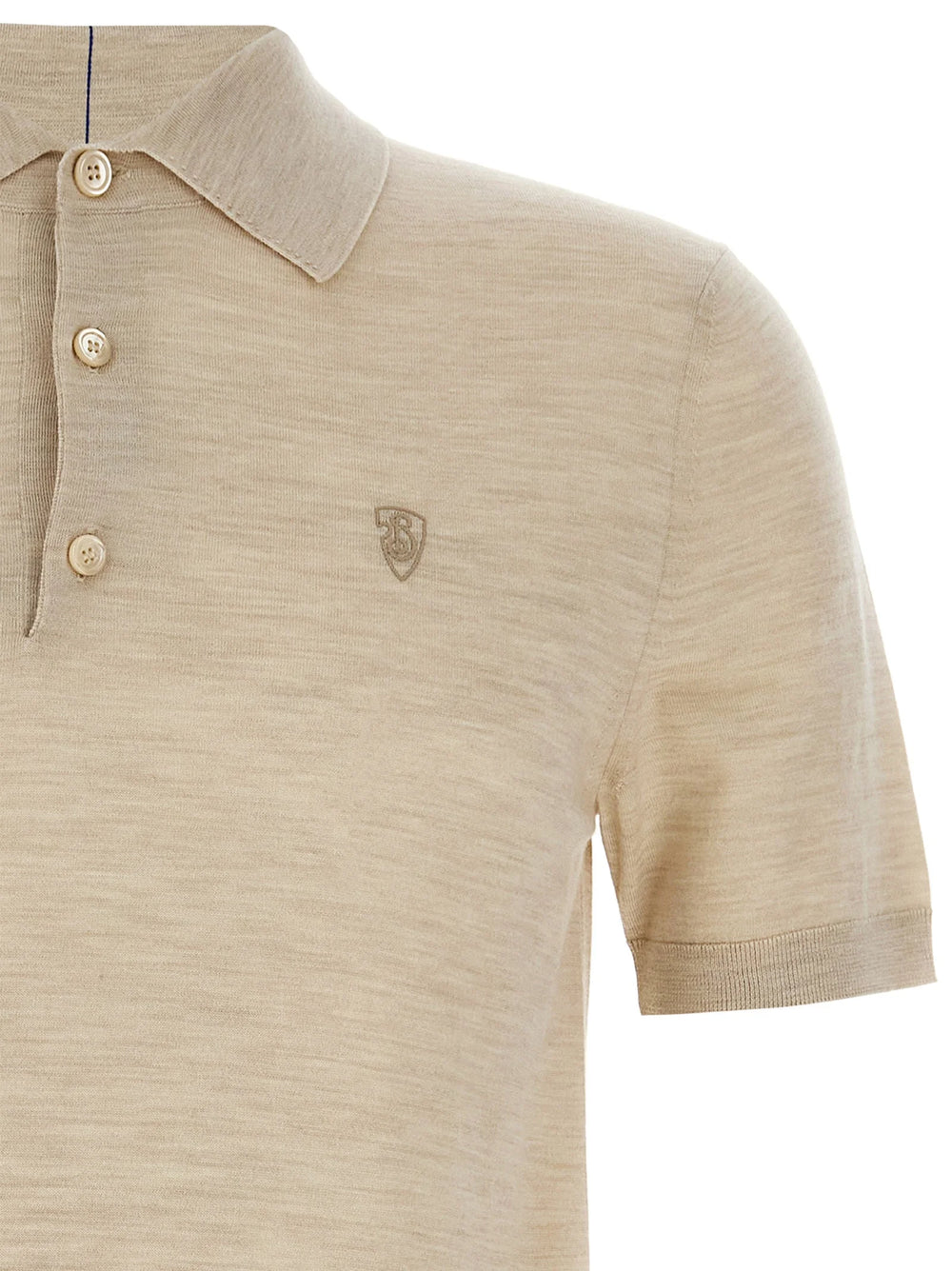 Burberry Beige Wool Polo Shirt - M
