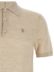 Burberry Beige Wool Polo Shirt - M