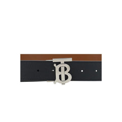 Burberry Black Calf Leather Bos Taurus Regular Belt