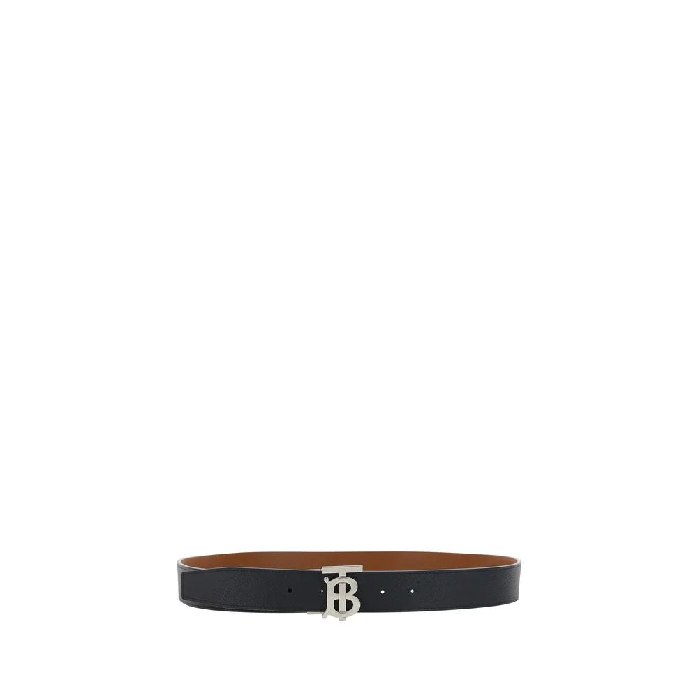 Burberry Black Calf Leather Bos Taurus Regular Belt