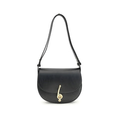 Burberry Black Calf Leather Bos Taurus Shoulder Bag