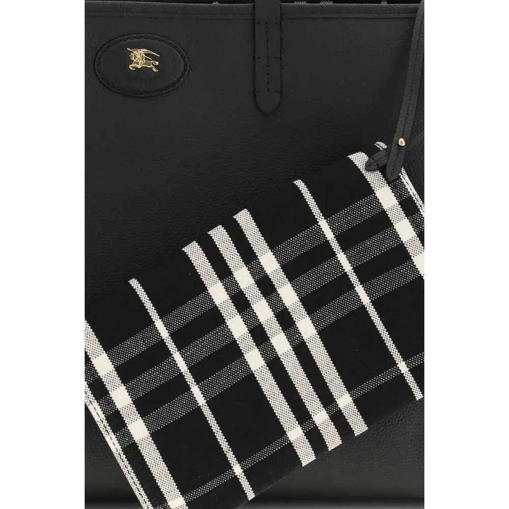 Burberry Sac à Épaule en Cuir de Veau Noir Bos Taurus - Sacs à Épaule